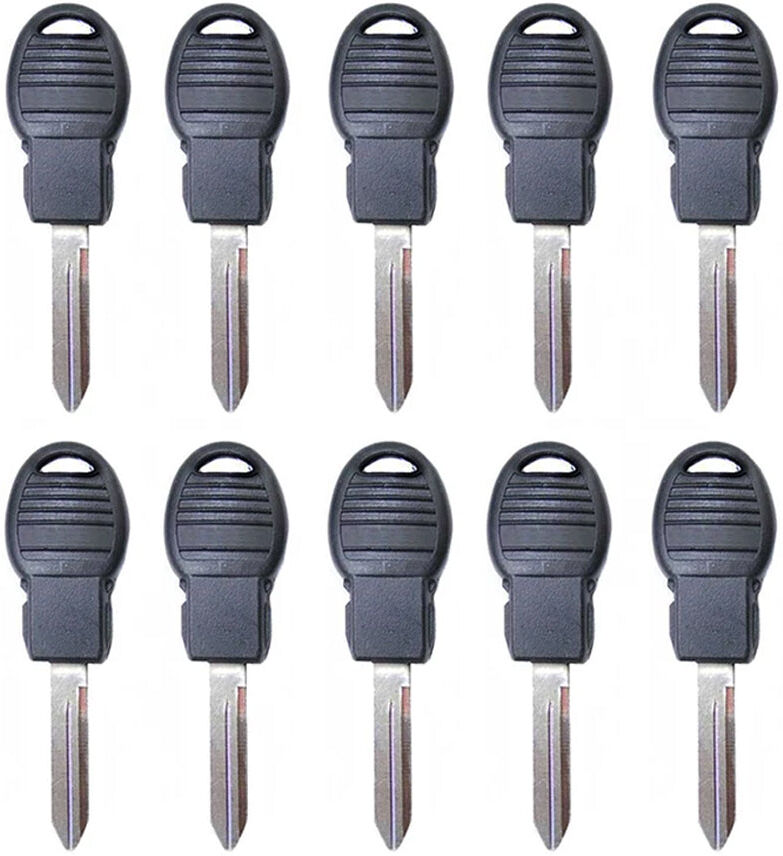 AutoKey Supply USA Corp. 2008 - 2019 Chrysler Jeep Dodge VW Transponder Key - ID46 Chip (POD) - Y170-PT (10 Pack)