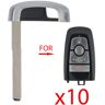 AutoKey Supply USA Corp. 2017 - 2020 Ford Emergency Key (10 Pack)