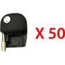 AutoKey Supply USA Corp. 2000 - 2009 Jaguar Remote Flip Key - ID 4D60 Chip - Tibbe (50 Pack)