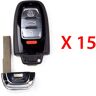 AutoKey Supply USA Corp. 2009 - 2012 Audi Remote Key W/O Comfort Access- 4B FCC# IYZFBSB802 (15 Pack)