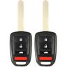 AutoKey Supply USA Corp. 2016 - 2020 Honda Remote Key 4B FCC# MLBHLIK6-1TA (2 Pack)