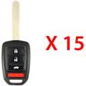 AutoKey Supply USA Corp. 2016 - 2020 Honda Remote Key 4B FCC# MLBHLIK6-1TA (15 Pack)