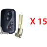 AutoKey Supply USA Corp. 2009 - 2015 Lexus Smart Key 4B FCC# HYQ14AEM (15 Pack)