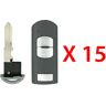 AutoKey Supply USA Corp. 2012 - 2020 Mazda Smart Key 3B FCC# WAZSKE13D01/ WAZSKE13D02 (15 Pack)