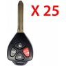 AutoKey Supply USA Corp. 2013 - 2020 Subaru BRZ Remote Head Key 4B FCC# HYQ12BBY (25 Pack)