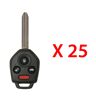 AutoKey Supply USA Corp. 2012 - 2019 Subaru Remote Head Key 4B FCC# CWTWBU766 - 433 MHz - CANADA (25 Pack)
