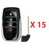 AutoKey Supply USA Corp. 2016 - 2020 Toyota Mirai Smart Key Trunk 4B FCC# HYQ14FBA (15 Pack)