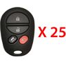 AutoKey Supply USA Corp. 2004 - 2008 Toyota Remote Control 4B FCC# GQ43VT20T (25 Pack)