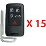 AutoKey Supply USA Corp. 2007 - 2017 Volvo Smart Key without PCC 5B FCC# KR55WK49264 (15 Pack)