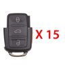 AutoKey Supply USA Corp. 1999 - 2012 Volkswagen Flip Key - Remote Part 4B Part# 1J0 959 753DC / AM (15 Pack)