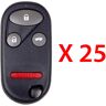 AutoKey Supply USA Corp. New Replacement Remote Keyless Fob Case Shell 4B for Acura FCC# A269ZUA108 / CWT72147KA (25 Pack)