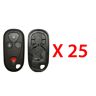 AutoKey Supply USA Corp. New Replacement Remote Keyless Fob Case Shell 4B for Acura (25 Pack)