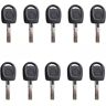 AutoKey Supply USA Corp. 2006 - 2016 Volkswagen Transponder Key - ID48 CAN Chip - HU66T24 (10 Pack)