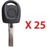 AutoKey Supply USA Corp. 2006 - 2016 Volkswagen Transponder Key - ID48 CAN Chip - HU66T24 (25 Pack)