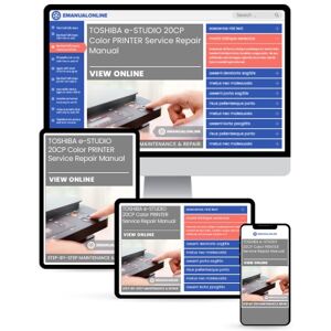 TOSHIBA e-STUDIO 20CP Color PRINTER Service Repair Manual - Online Manuals by eManualOnline