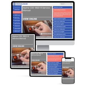 Alpine CDE-9821-R Service Manual - Online Manuals by eManualOnline