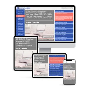 SCHEMATIC Diagram Manual HEWLETT PACKARD HP100E FAIRMATE SCANNER - Online Manuals by eManualOnline