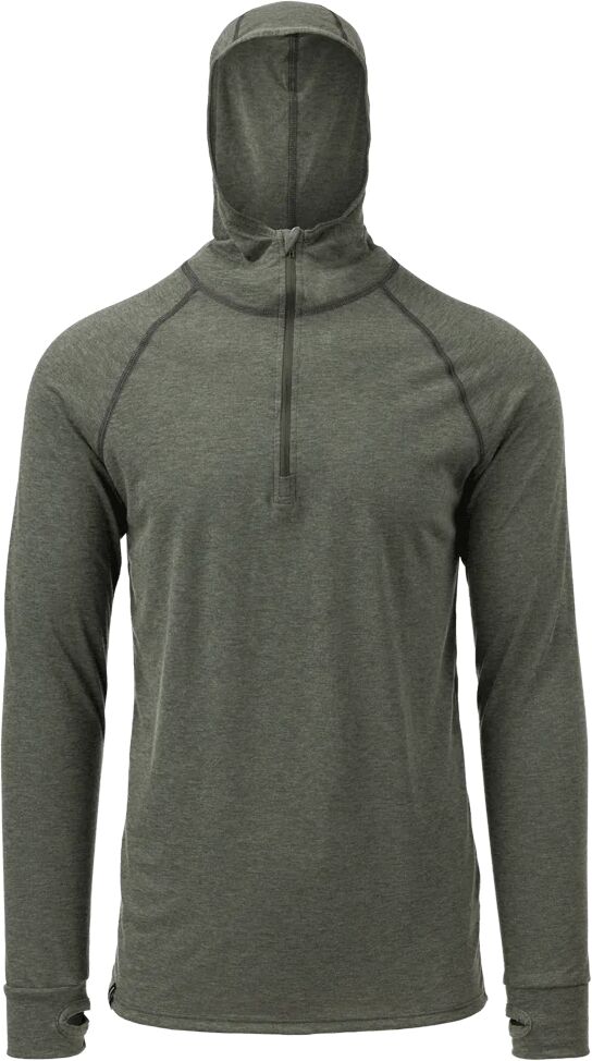 Merino Wool Lightweight Hoody   Men's Vapor Snorkel Hood   Duckworth   Spruce   M