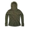 Women's Merino Wool Hoody   Polaris Hooded Henley   Duckworth   Spruce   XS