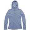 Women's Merino Wool Hoody   Polaris Hooded Henley   Duckworth   Storm   XL