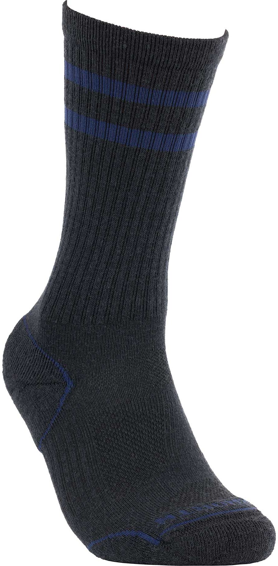 Merino Wool Socks   Lightweight Crew Sock   Duckworth   Black   M