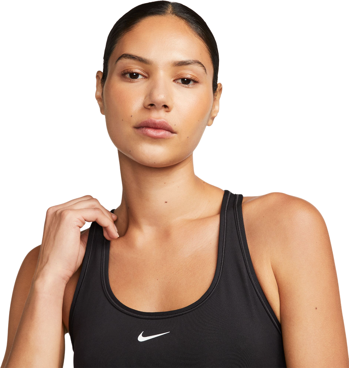 Nike Women's Swoosh Bra in Black/White   Size: XXL   Fit2Run