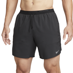 Nike Men's Dri-FIT Stride Short in Black/Reflective Silver   Size: Medium   Fit2Run