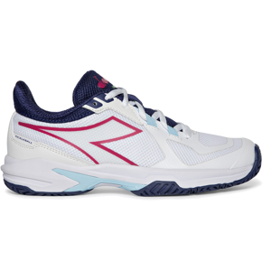 Diadora Women's Trofeo 2 AG Pickleball Shoes in Blueprint/Pink Yarrow/White   Size: 7 Width: B   Fit2Run