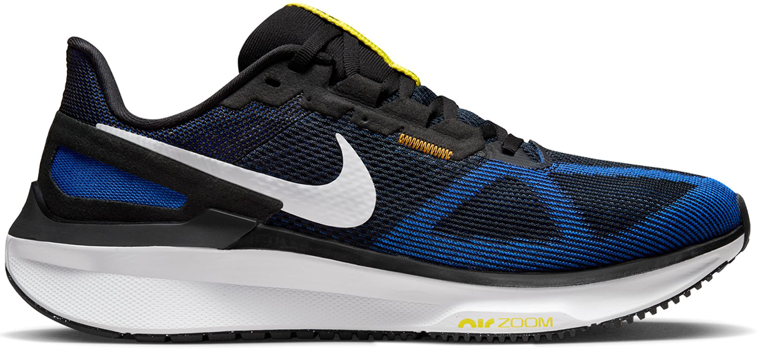 Nike Men's Air Zoom Structure 25 Shoes in Black/White/Racer Blue   Size: 12 Width: D   Fit2Run