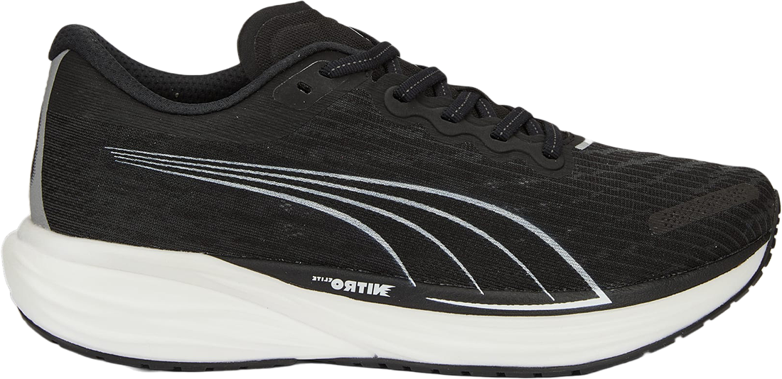 Puma Men's Deviate Nitro 2 Shoes in Black   Size: 11 Width: D   Fit2Run