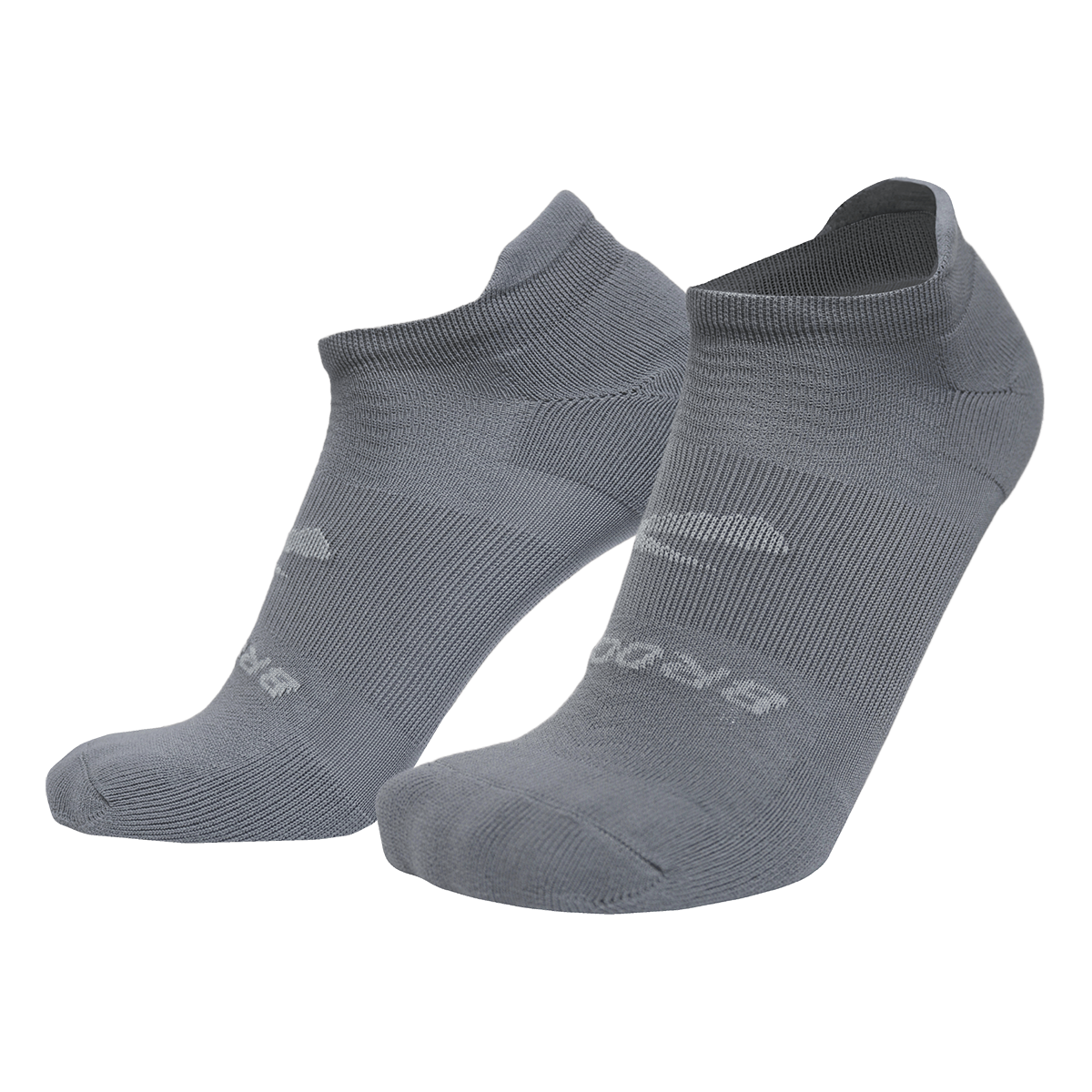 Brooks Unisex Run-In 3-Pack No Show Socks in Asphalt   Size: Medium   Fit2Run
