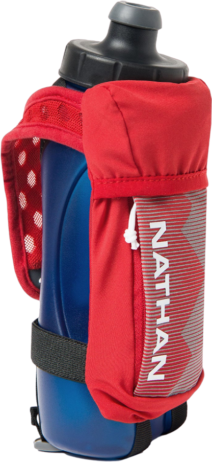 Nathan Unisex Quick Squeeze 22oz in Ribbon Red/White   Fit2Run