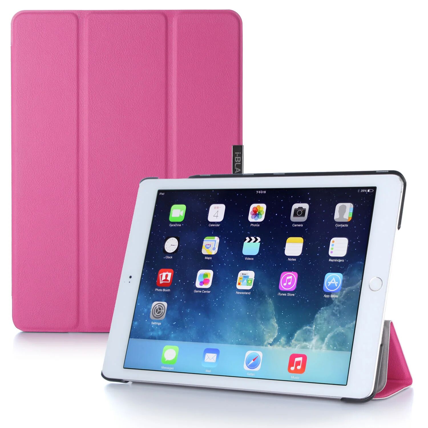 i-Blason iPad Air 2 (2014) i-Folio Stand Case-Magenta