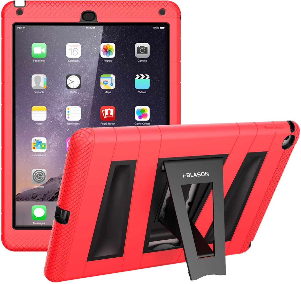 i-Blason iPad Air 2 (2014) Armorbox Case-Red/Black