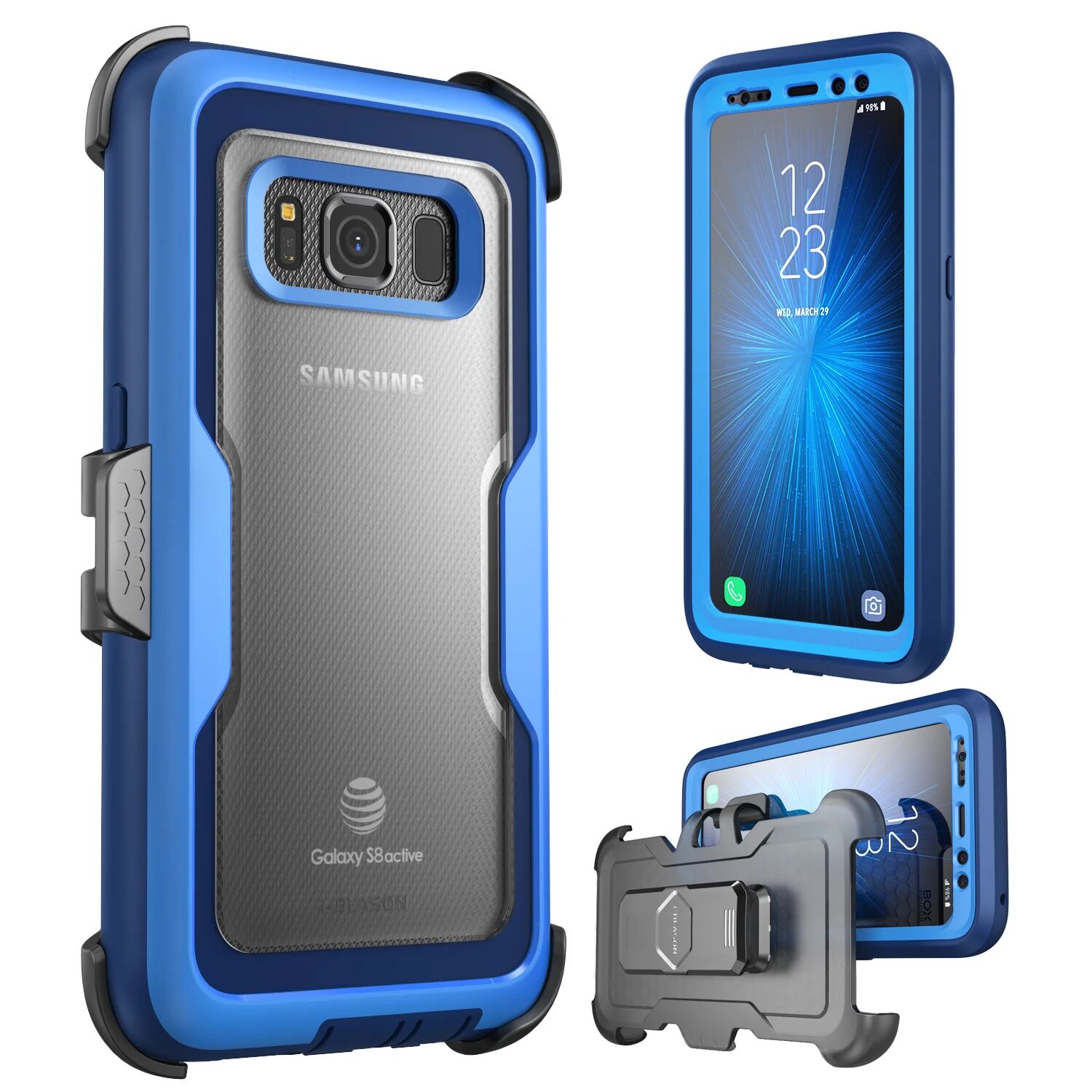 i-Blason Samsung Galaxy S8 Active Magma Case - Blue