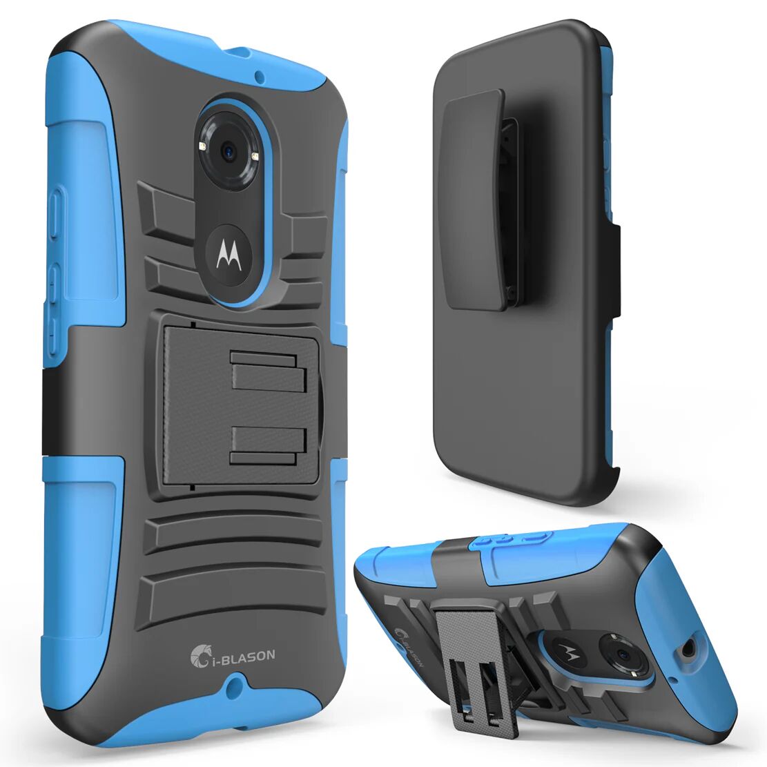 i-Blason Motorola X 2nd Gen Prime Case-Blue/Black