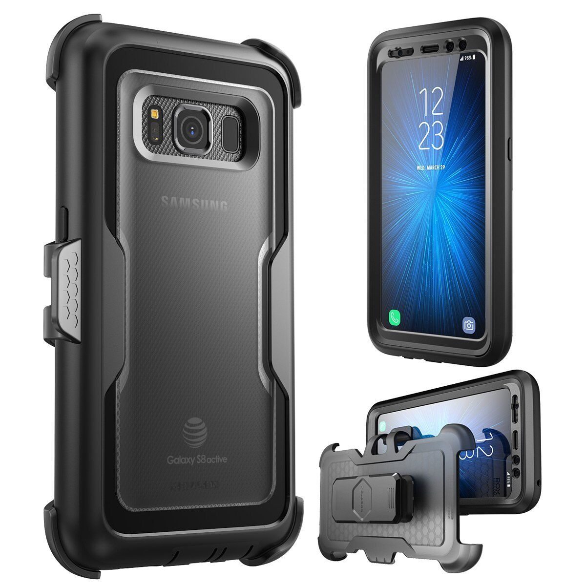 i-Blason Samsung Galaxy S8 Active Magma Case - Black