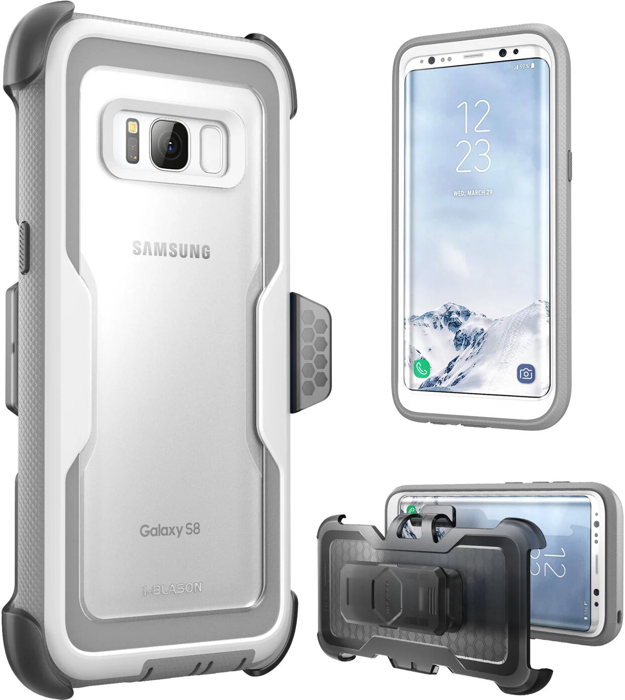 i-Blason Galaxy S8 Plus Armorbox Case - White