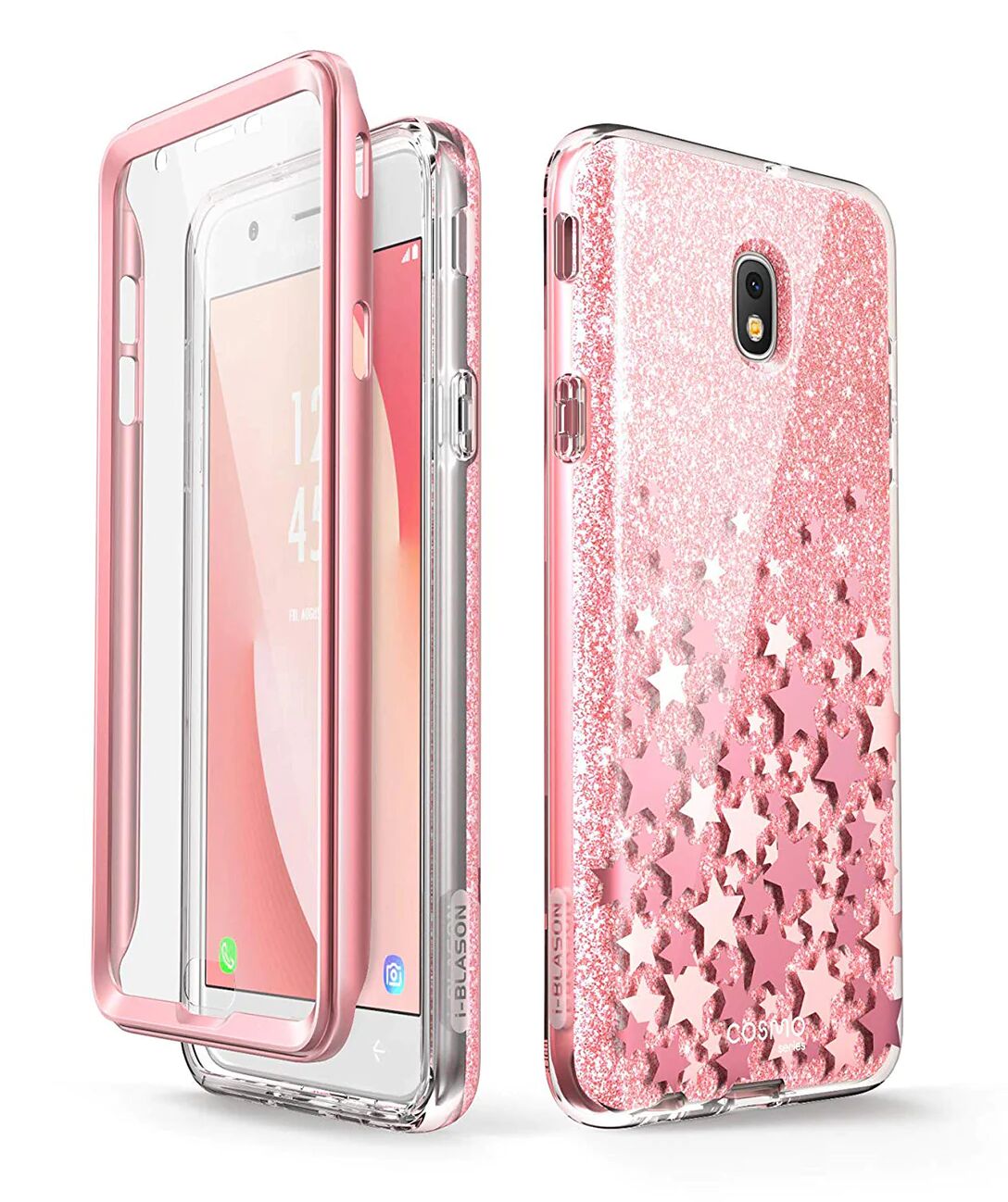 i-Blason Galaxy J7 (2018) Cosmo Case - Glitter Pink