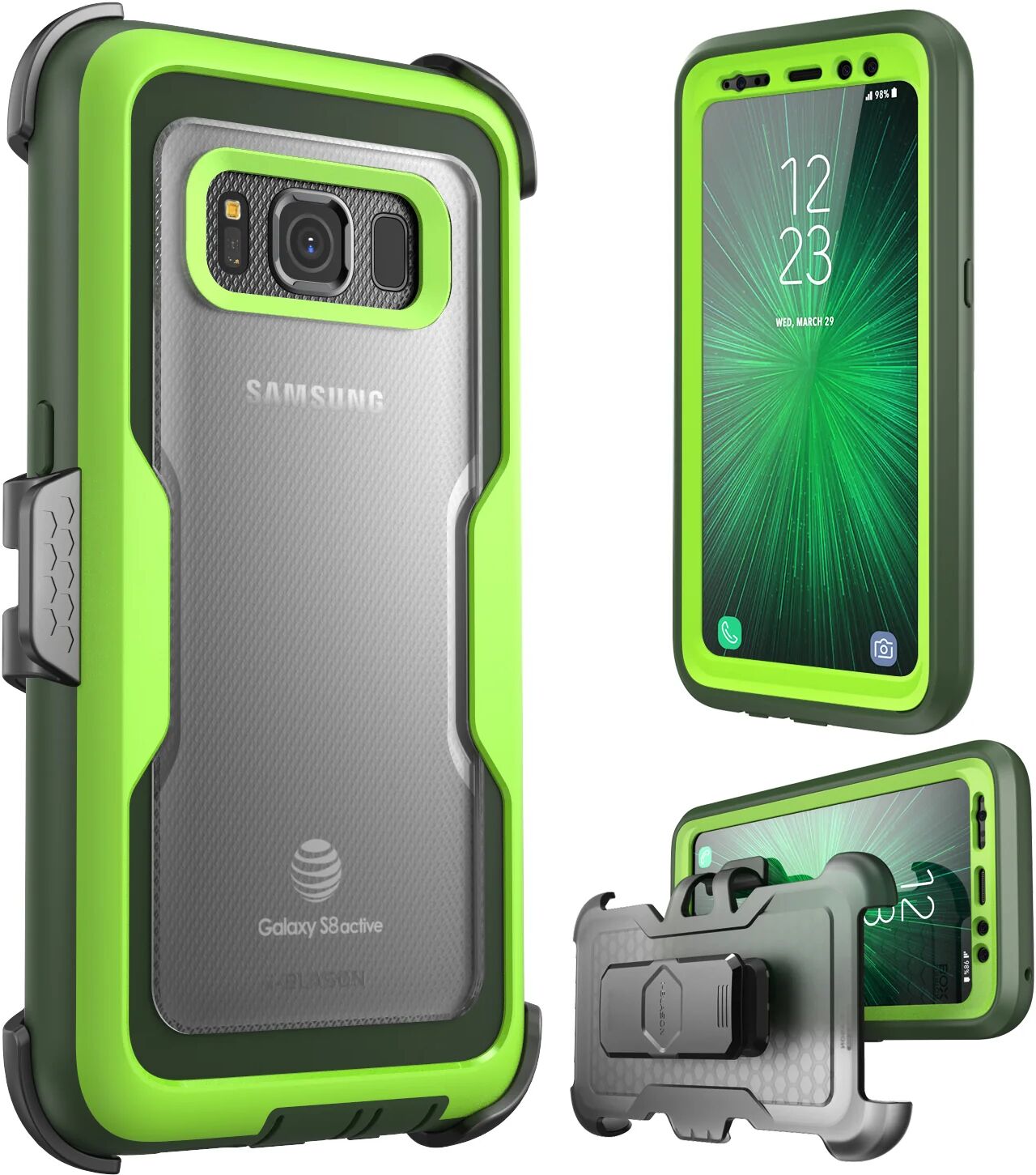 i-Blason Samsung Galaxy S8 Active Magma Case - Green