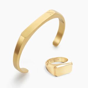 JAXXON Ace Gold Set   Cuff Size Medium/Large Ring Size 10