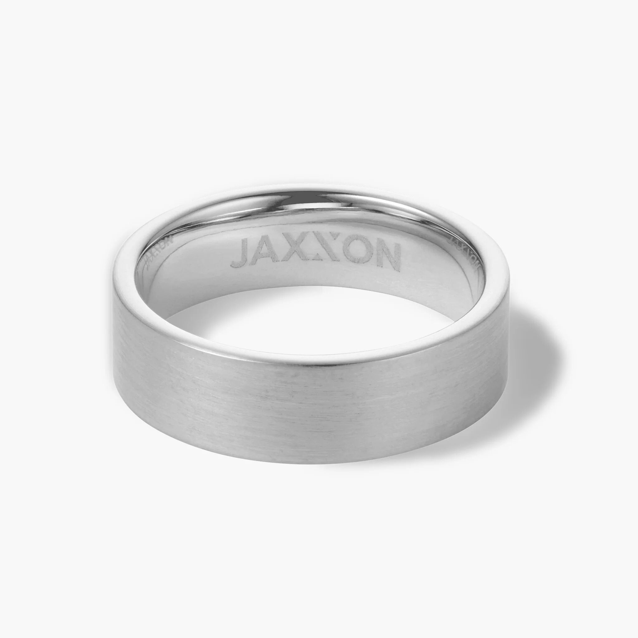 JAXXON 7mm Classic Tungsten Silver Ring   Size 9