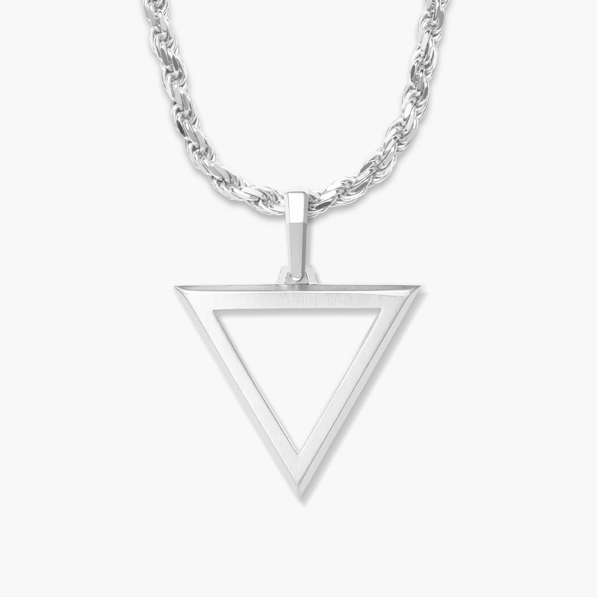 JAXXON Trinity Silver Pendant Rope Chain