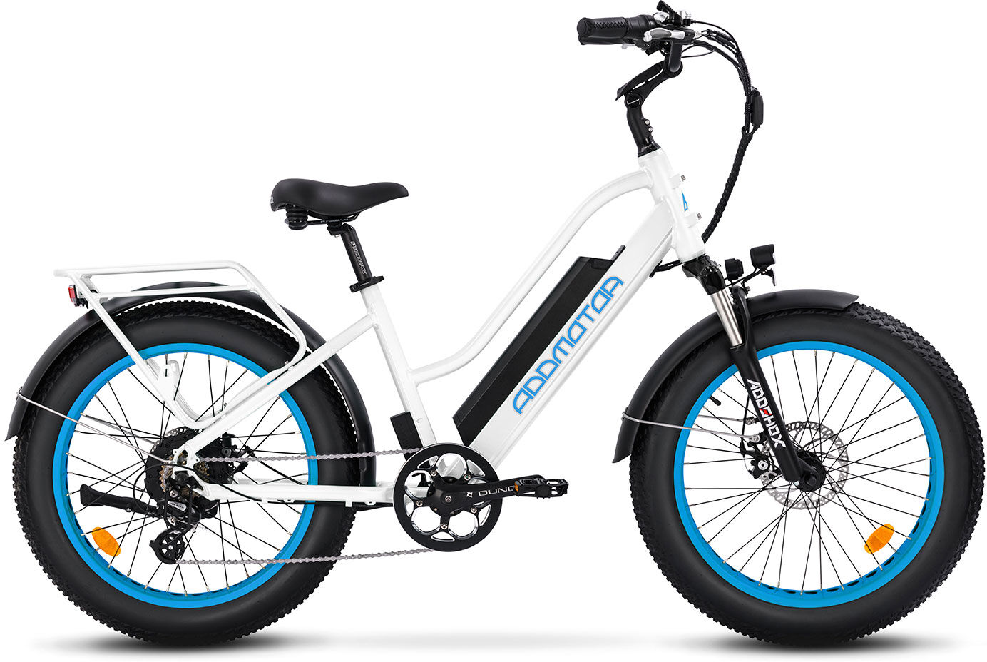 Addmotor  Step Thru Fat Tire 750W Motor 17.5Ah Battery Cruiser  Electric Bike