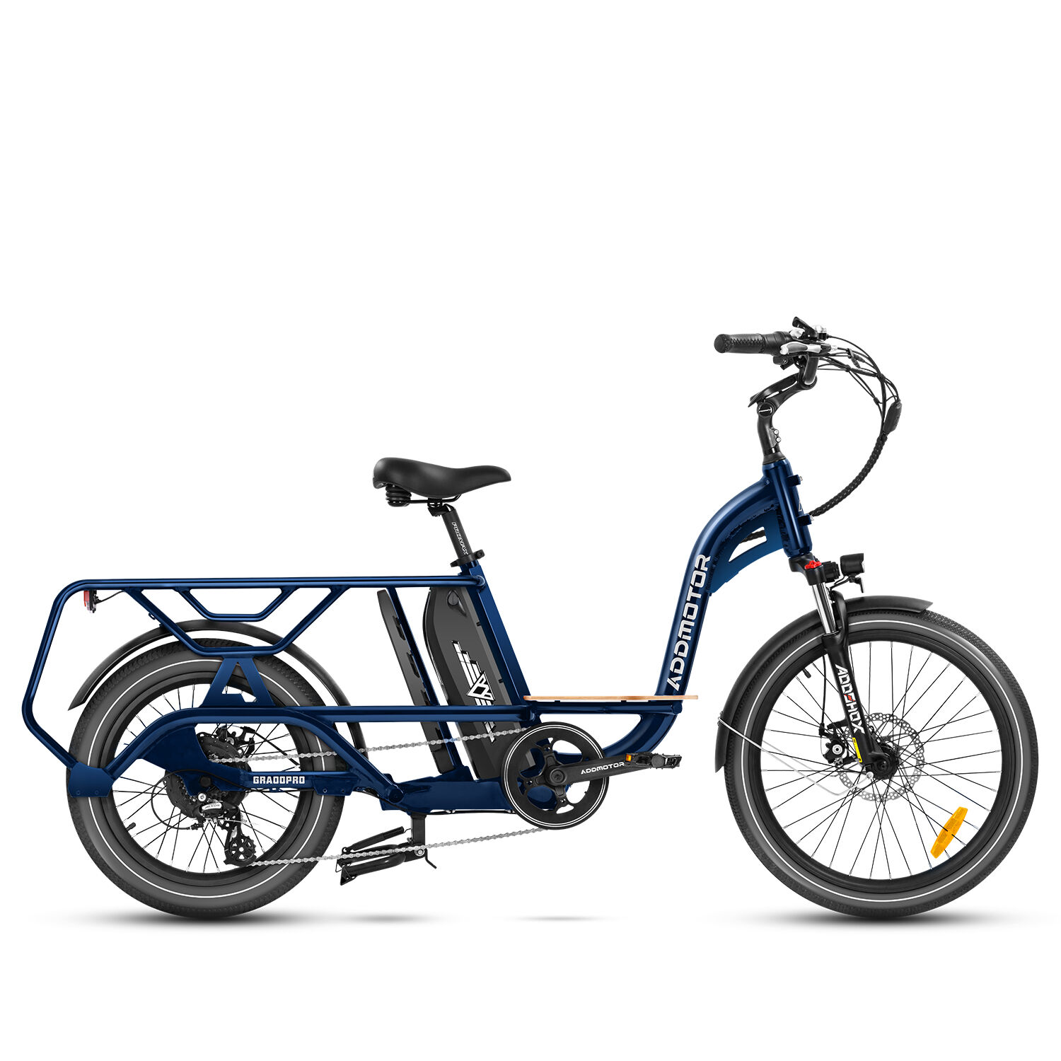 Addmotor Graoopro Ebike   Best Dual Battery Electric Bikes   Adults Cargo Electric Bicycle   Up To 210+ Miles   Starry Blue + Single-Battery