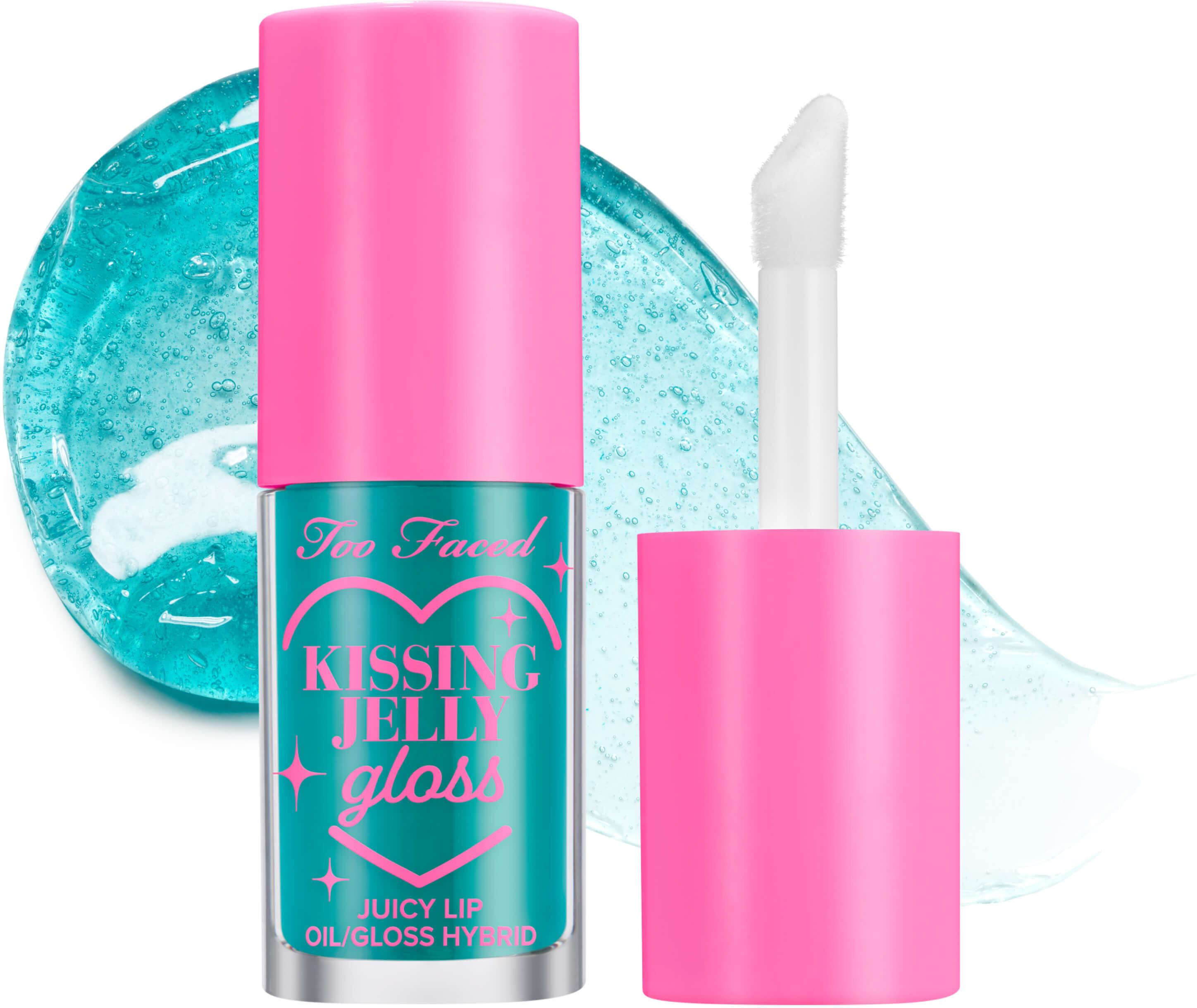 Too Faced Kissing Jelly Lip Oil Gloss - Sweet Cotton Candy - NET WT. 0.15 oz/4.50 ml