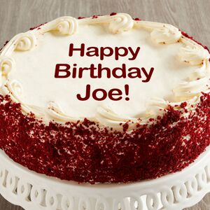 Bake Me a Wish Personalized 10-inch Red Velvet Cake