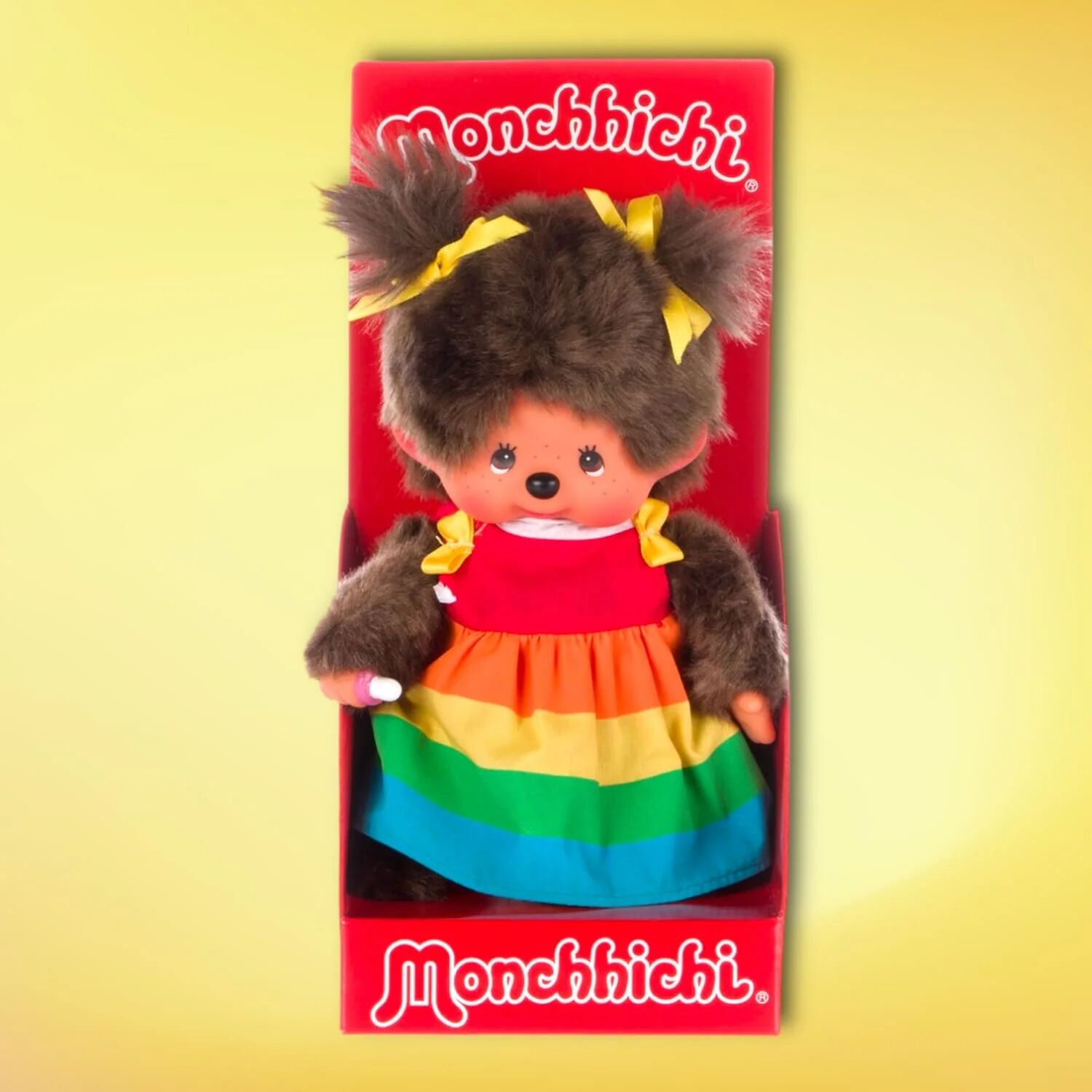 Misc. Monchhichi Doll - Rainbow Girl