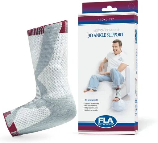 Actimove PROLITE 3D ANKLE SUPPORT LEFT WHITE/GRAY LG