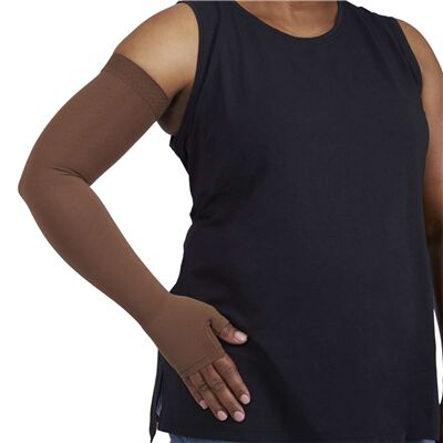 mediven Harmony 30-40mmhg Armsleeve W/gauntlet Extra Wide W/silicone Band Java Size IV - 2Z11614